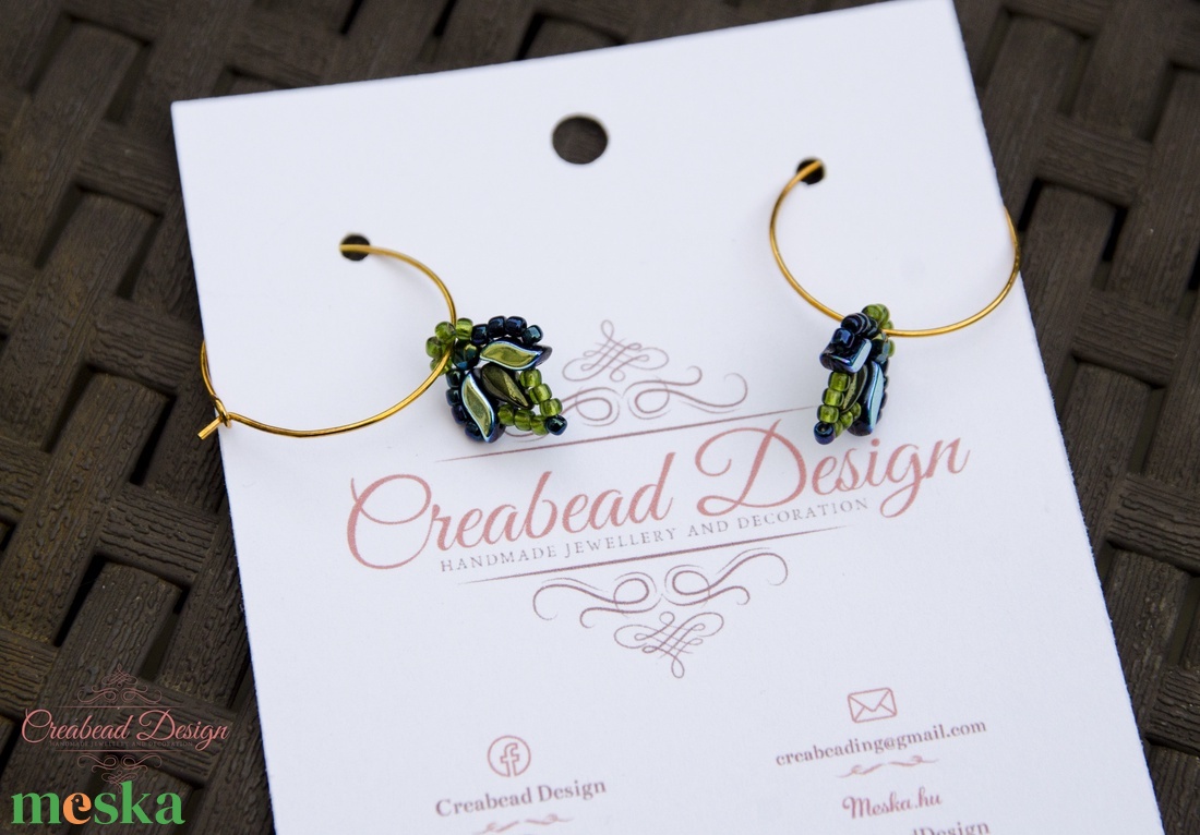 Creabead Design karika fülbevaló matyó stílusú dísszel - ékszer - fülbevaló - karika fülbevaló - Meska.hu Creabead Design karika fülbevaló matyó stílusú dísszel - ékszer - fülbevaló - karika fülbevaló - Meska.hu