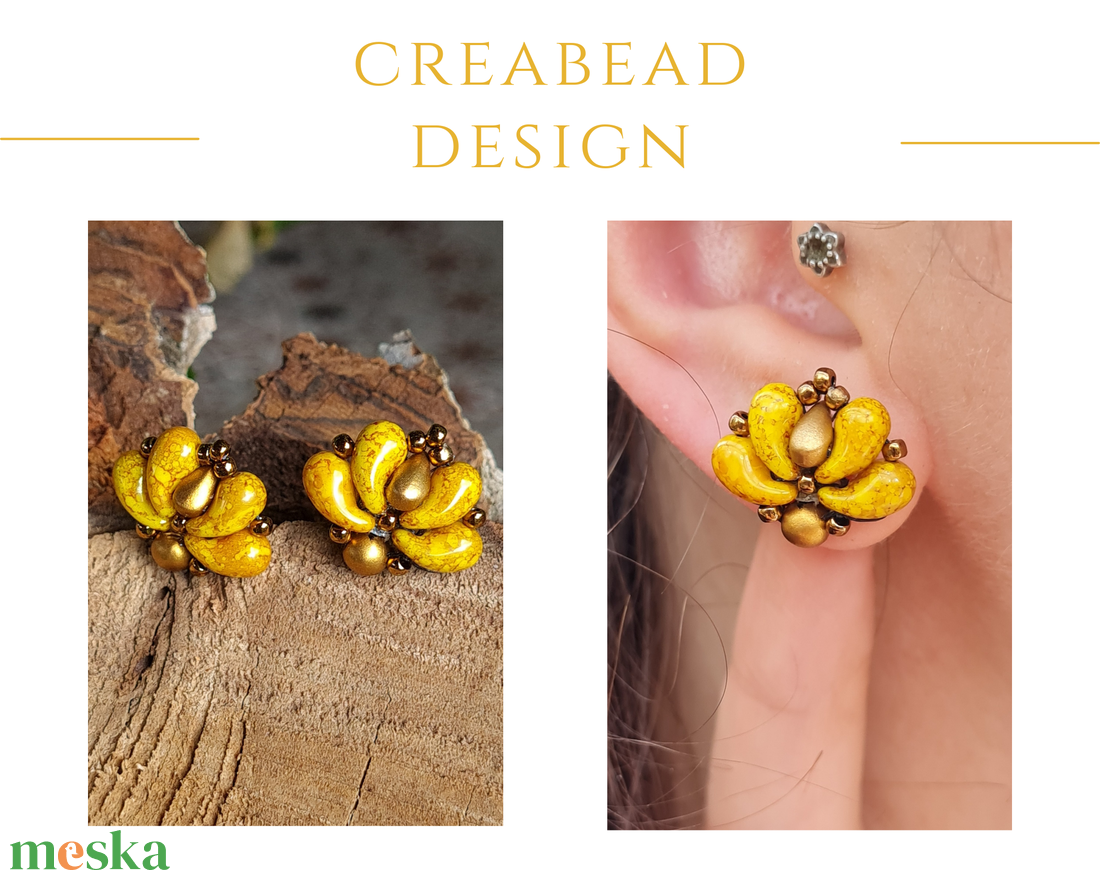Creabead Design matyórózsa stílusú elegáns bedugós fülbevaló - ékszer - fülbevaló - pötty fülbevaló - Meska.hu Creabead Design matyórózsa stílusú elegáns bedugós fülbevaló - ékszer - fülbevaló - pötty fülbevaló - Meska.hu