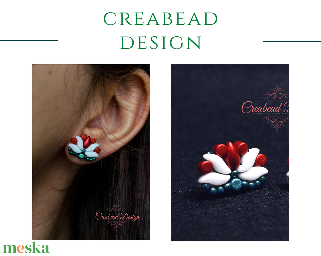 Creabead Design trikolór kitűző (ékszerként is kérhető) - ékszer - kitűző és bross - kitűző - Meska.hu Creabead Design trikolór kitűző (ékszerként is kérhető) - ékszer - kitűző és bross - kitűző - Meska.hu