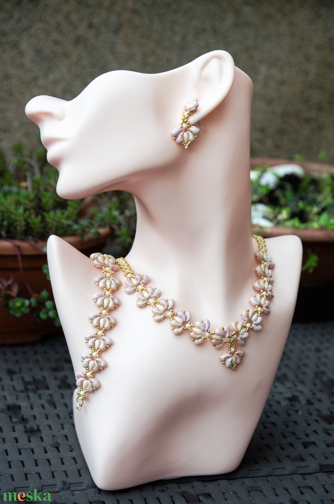 Creabead Design matyó stílusú elegáns ékszerszett - ékszer - ékszerszett - Meska.hu