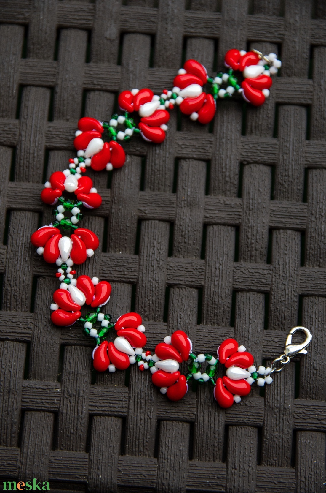 Creabead Design matyó stílusú elegáns karkötő - ékszer - karkötő - gyöngyös karkötő - Meska.hu