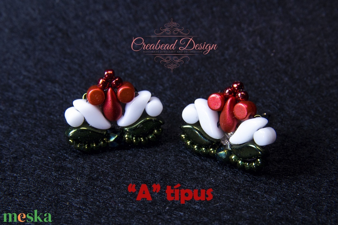 Creabead Design trikolór kitűző (ékszerként is kérhető) - ékszer - kitűző és bross - Meska.hu