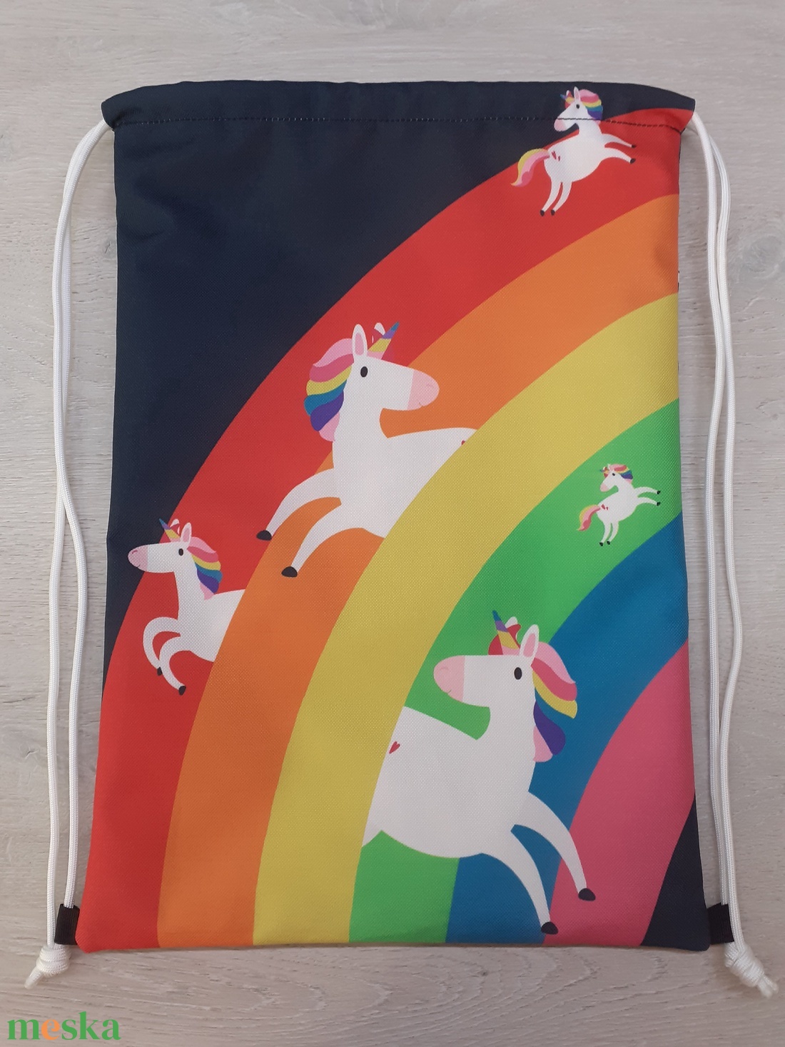 Unicornisos hátizsák - táska & tok - hátizsák - kishátizsák - Meska.hu