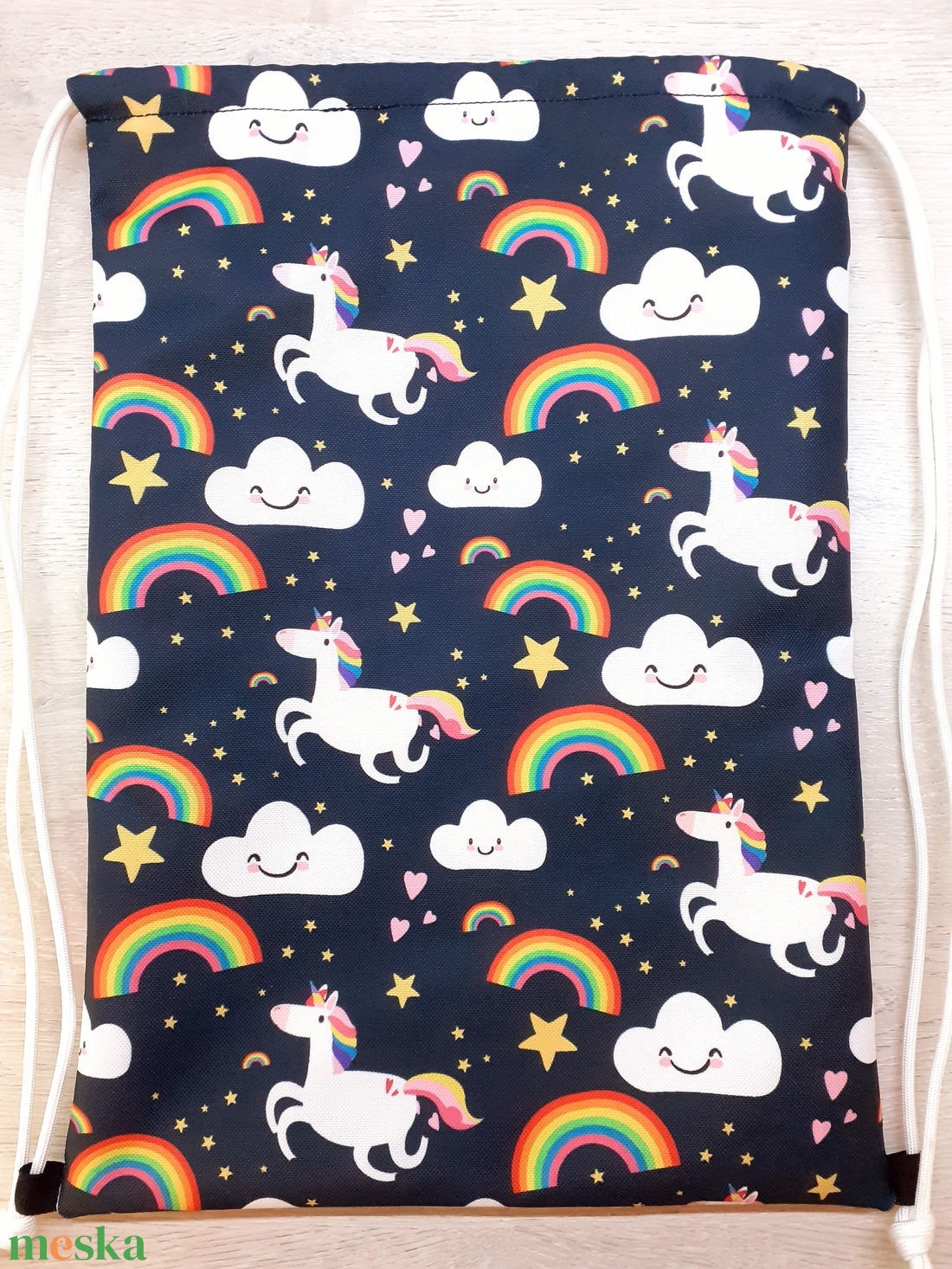 Unicornisos hátizsák - táska & tok - hátizsák - kishátizsák - Meska.hu