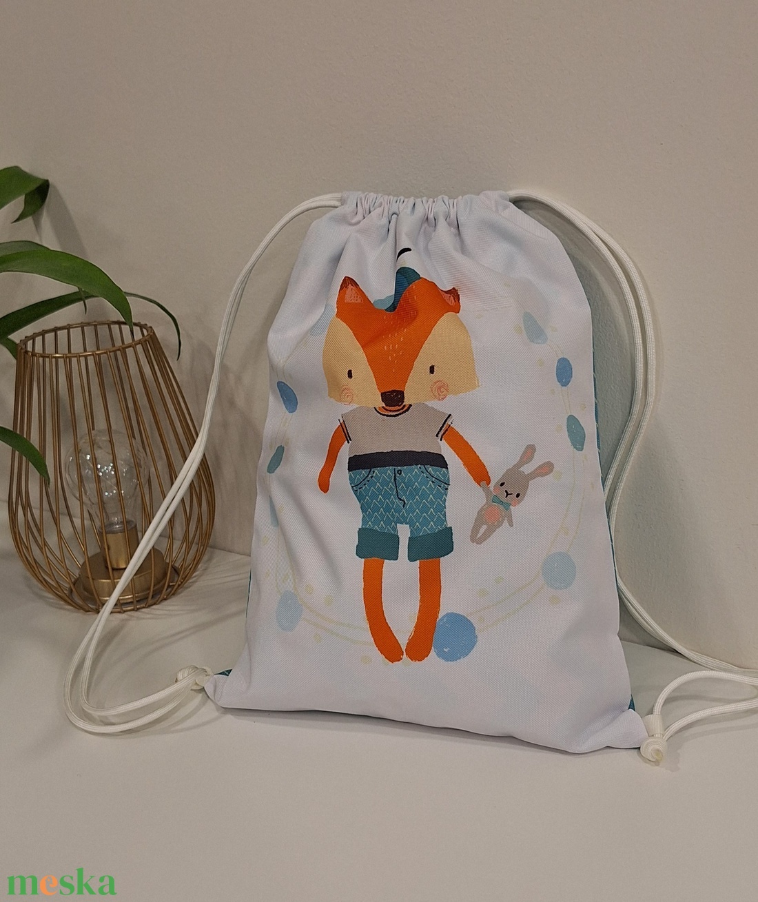 Rókás vízlepergető hátizsák  - játék & sport - ovis felszerelés - ovis hátizsák - Meska.hu