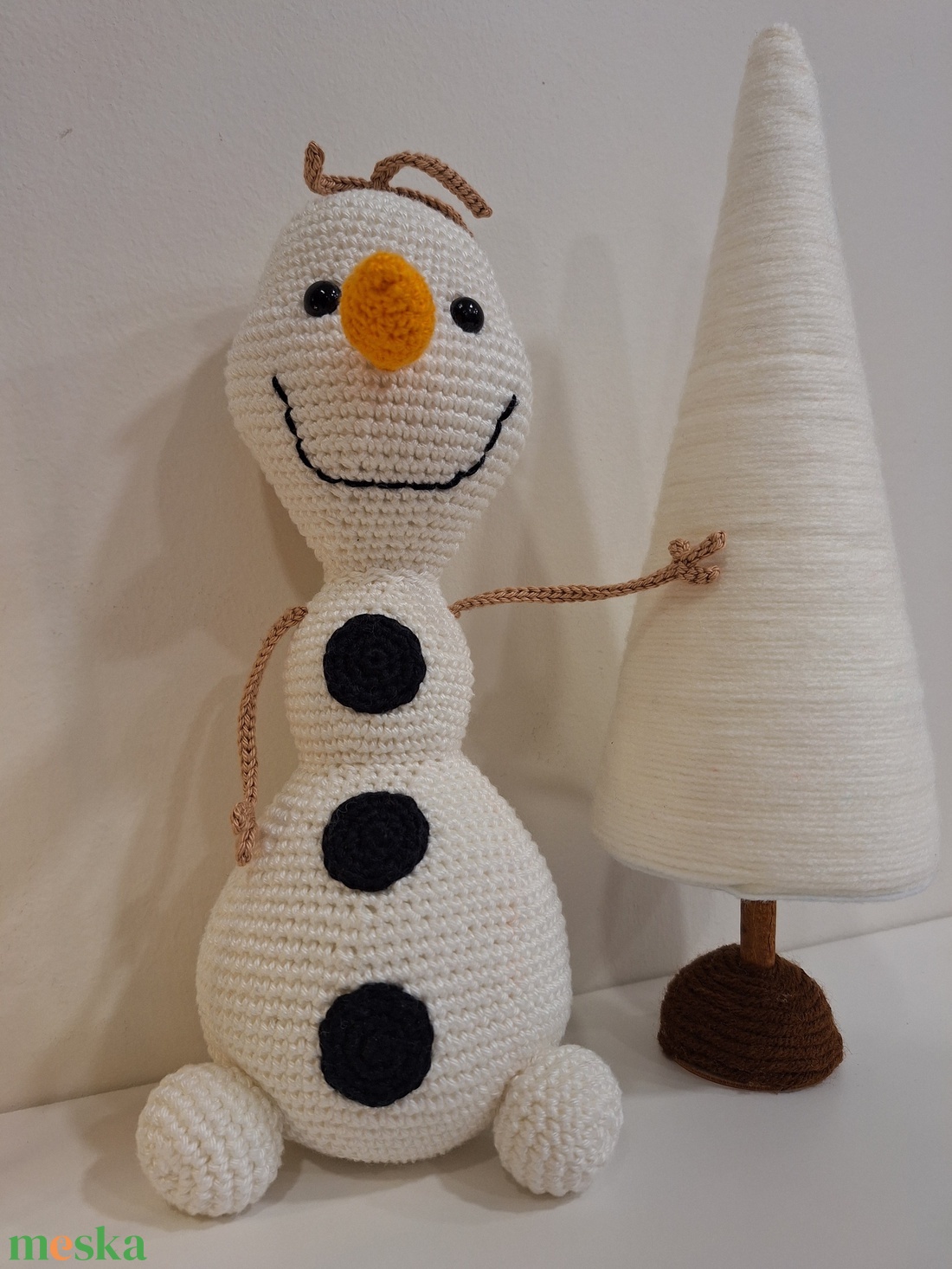 Horgolt Olaf amigurumi - játék & sport - plüssállat & játékfigura - plüss mesefigurák - Meska.hu