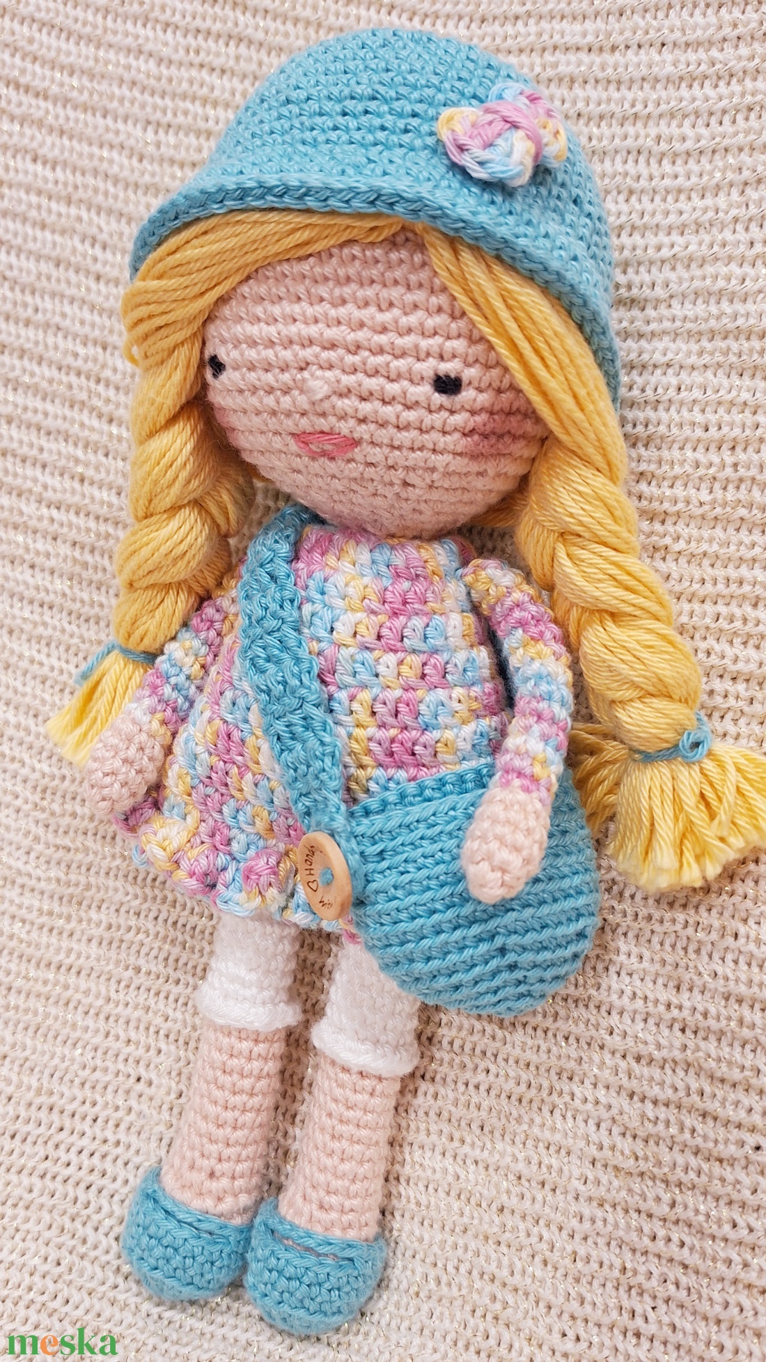 Horgolt öltöztethető amigurumi baba - játék & sport - baba & babaház - öltöztethető baba - Meska.hu