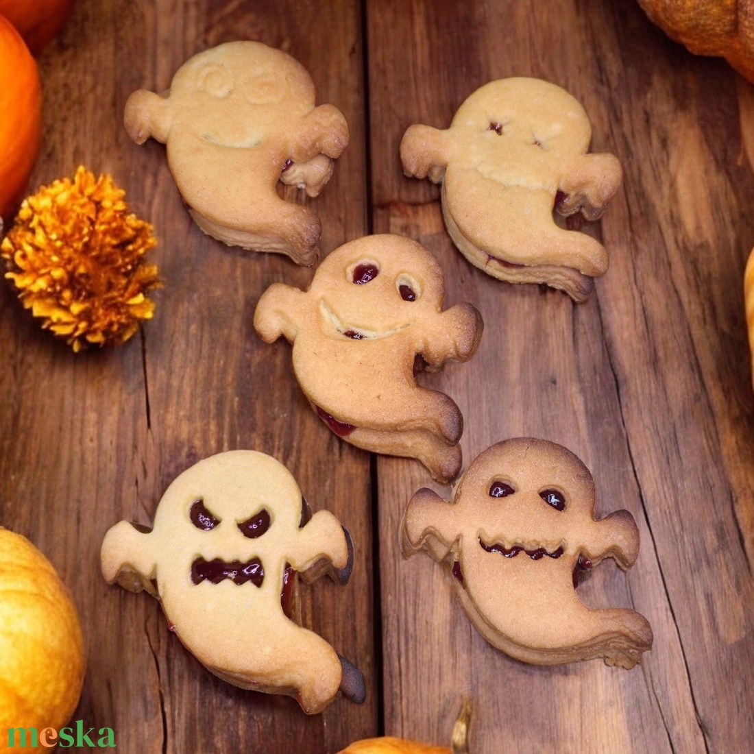 Szellem sütikiszúró variálható - otthon & életmód - dekoráció - halloween - halloweeni sütikiszúrók - Meska.hu