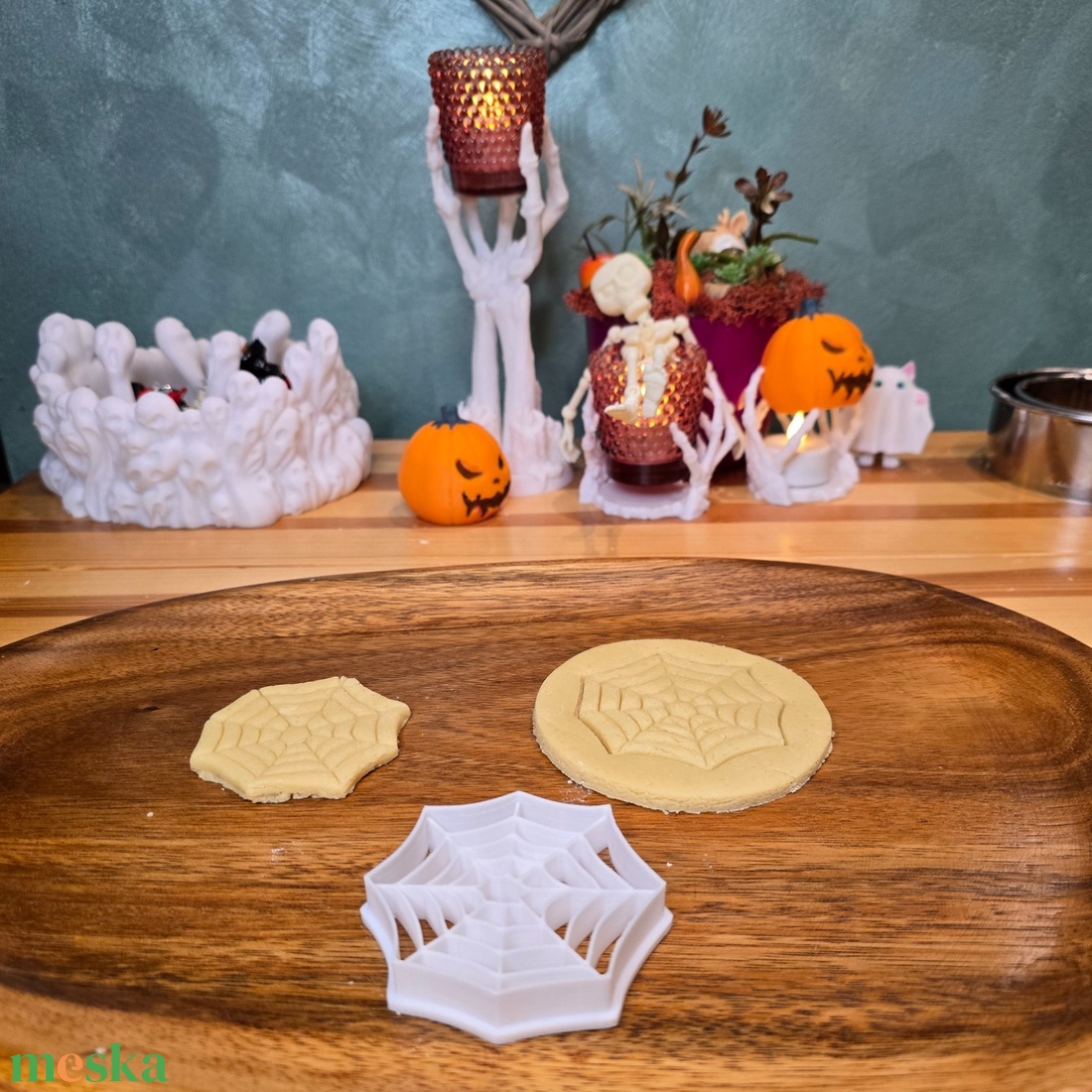 Pókháló sütikiszúró - otthon & életmód - dekoráció - halloween - halloweeni sütikiszúrók - Meska.hu
