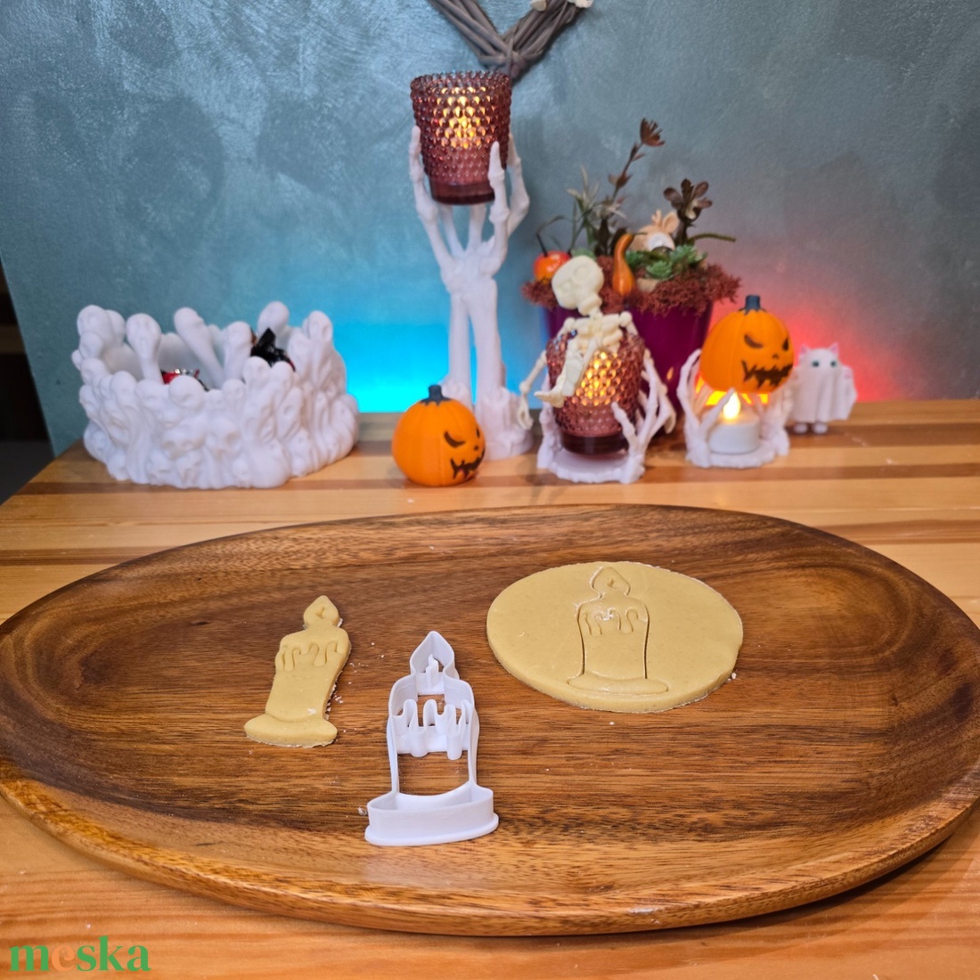 Gyertya sütikiszúró - otthon & életmód - dekoráció - halloween - halloweeni sütikiszúrók - Meska.hu