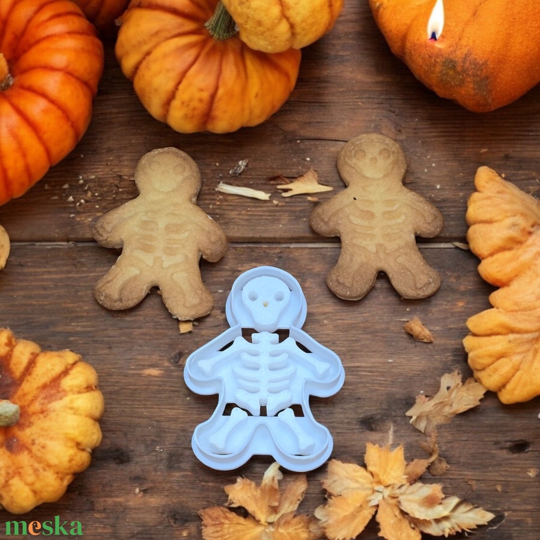 Csontváz sütikiszúró - otthon & életmód - dekoráció - halloween - halloweeni sütikiszúrók - Meska.hu