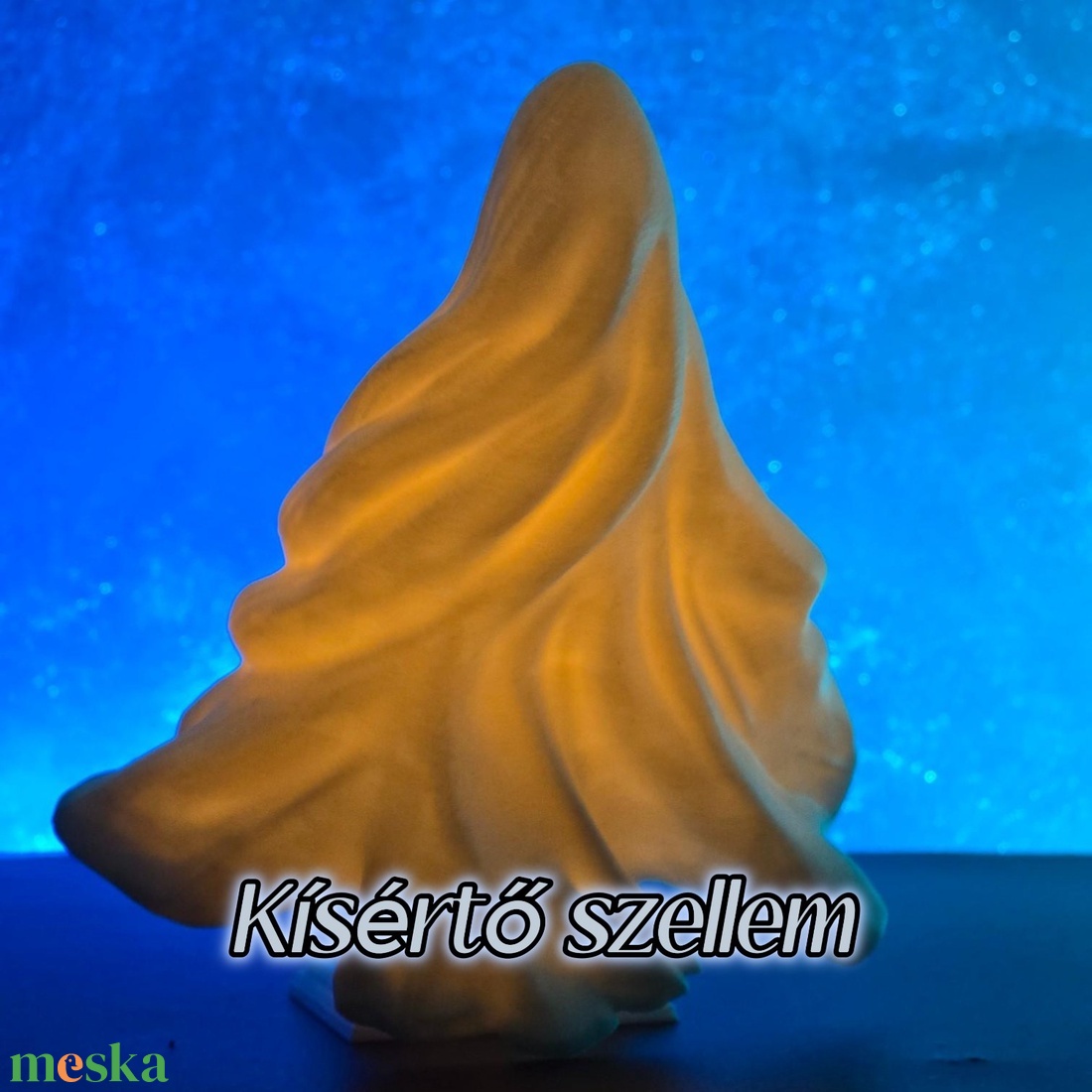 Kísértő szellem LED mécses - otthon & életmód - dekoráció - halloween - halloweeni dekoráció - Meska.hu