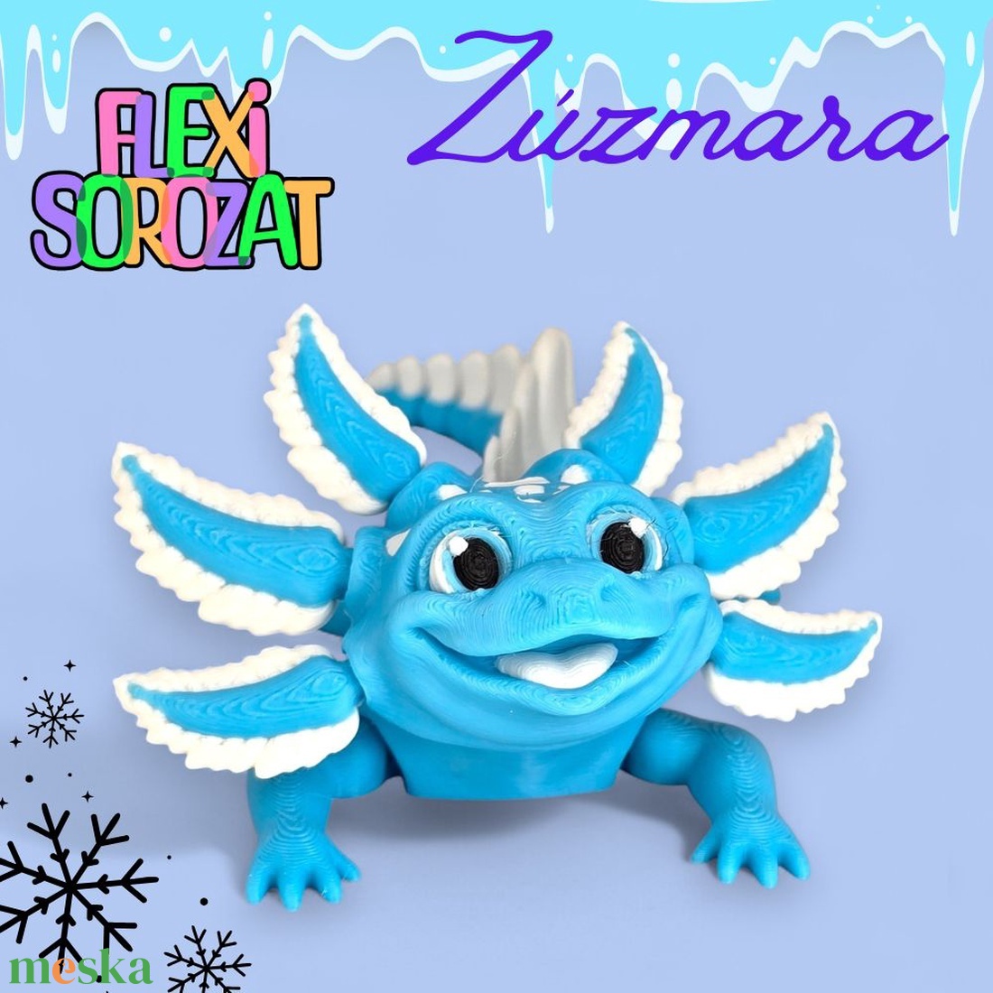 Zúzmara, az axolotl - játék & sport - plüssállat & játékfigura - más figura - Meska.hu