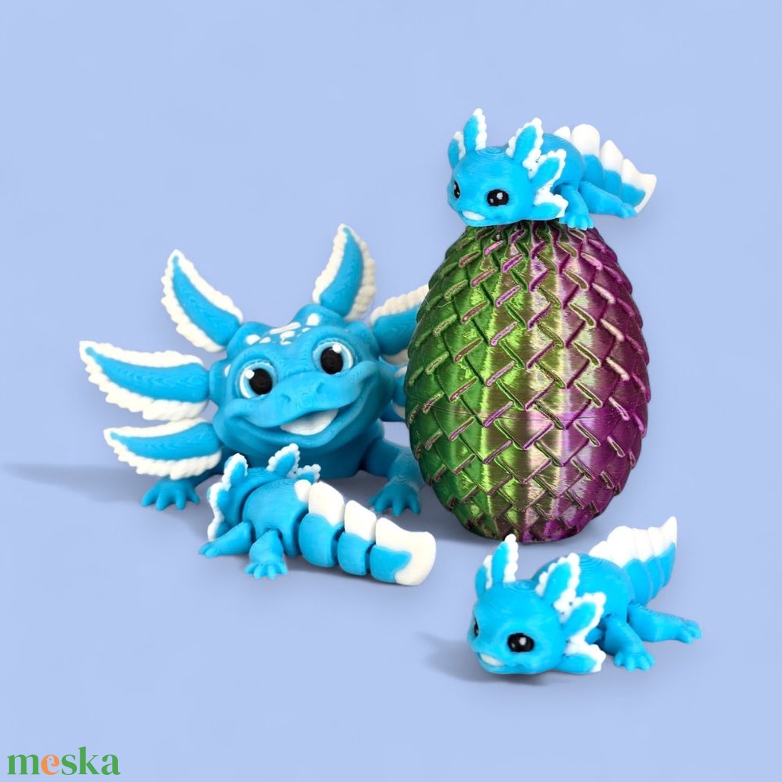 Zúzmara, az axolotl - játék & sport - plüssállat & játékfigura - más figura - Meska.hu