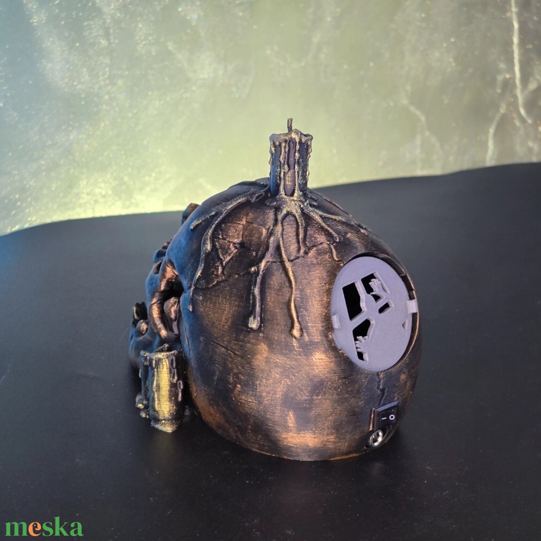 Koponya halloweeni kivetítő - otthon & életmód - dekoráció - halloween - halloweeni dekoráció - Meska.hu