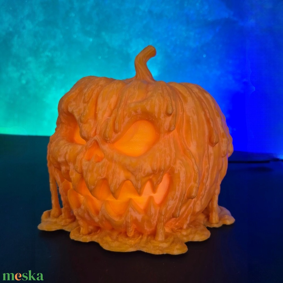 Olvadó Töklámpás 3D Világító Dekor - otthon & életmód - dekoráció - halloween - halloweeni dekoráció - Meska.hu