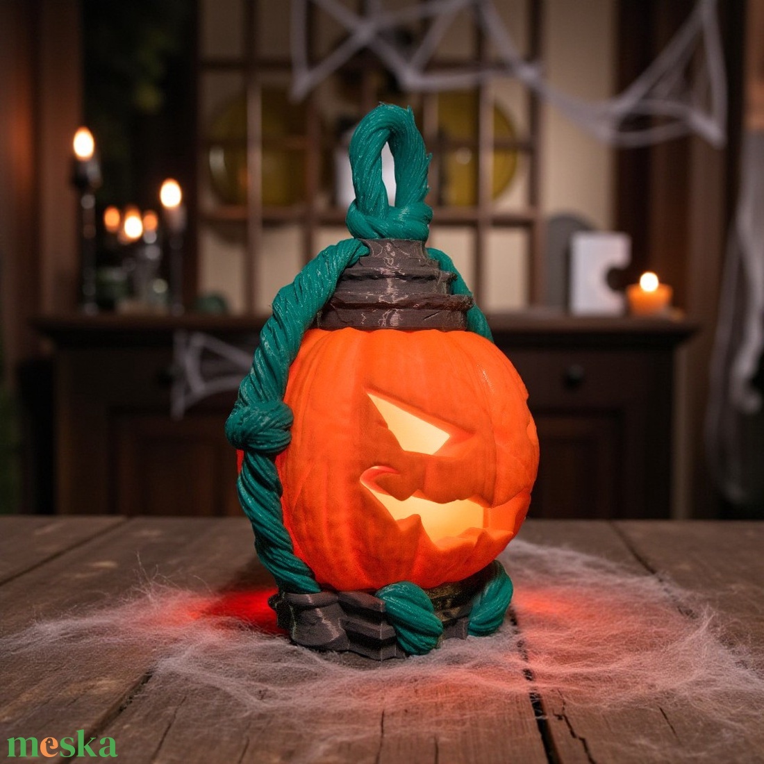 Pislákoló Tökfej  Lámpás a Halloweenre - otthon & életmód - dekoráció - halloween - halloweeni dekoráció - Meska.hu