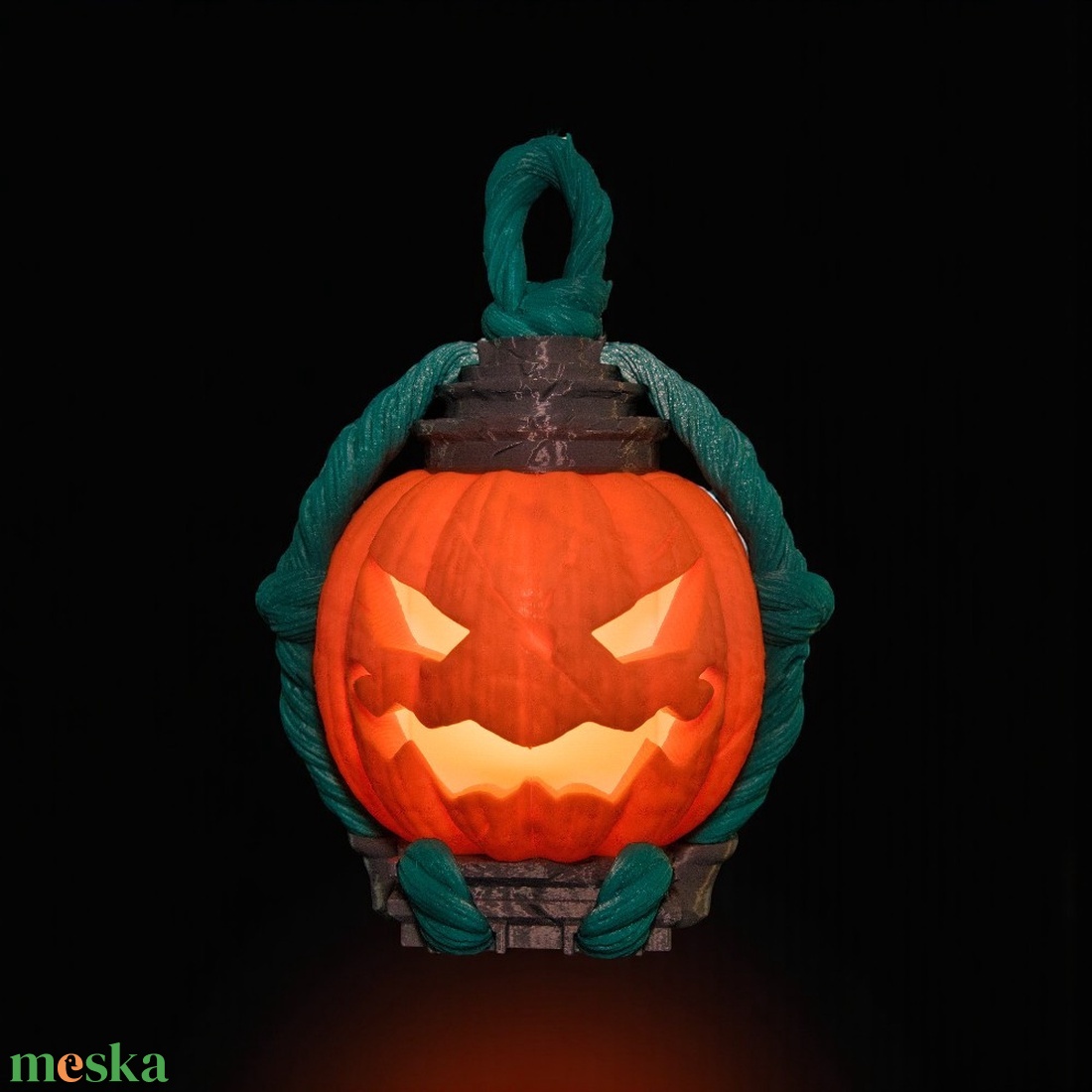Pislákoló Tökfej  Lámpás a Halloweenre - otthon & életmód - dekoráció - halloween - halloweeni dekoráció - Meska.hu