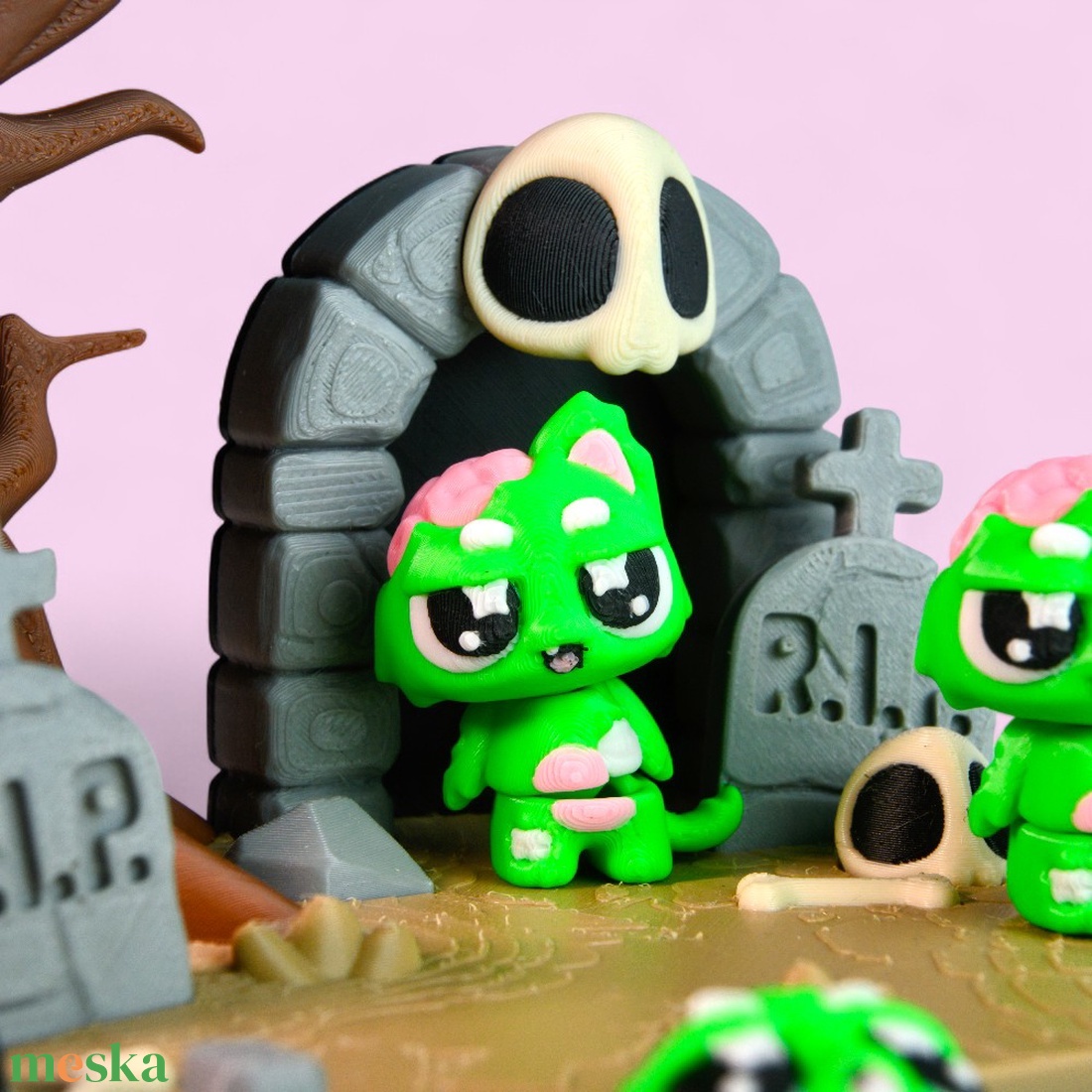 Zombicica és Kripta Jelenet - otthon & életmód - dekoráció - halloween - halloweeni figurák - Meska.hu