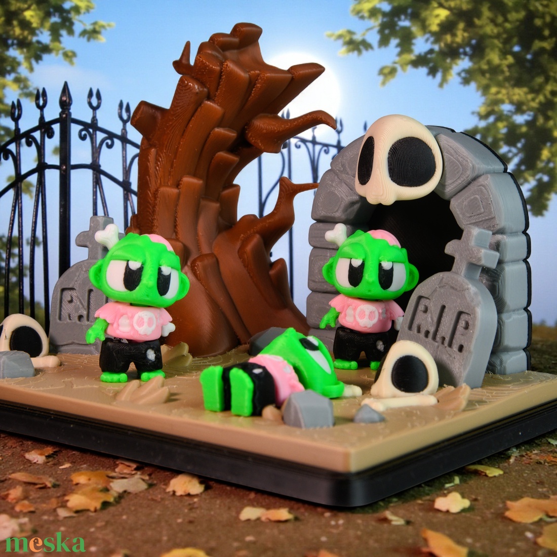 Zombi Srác és Kripta Jelenet - otthon & életmód - dekoráció - halloween - halloweeni figurák - Meska.hu