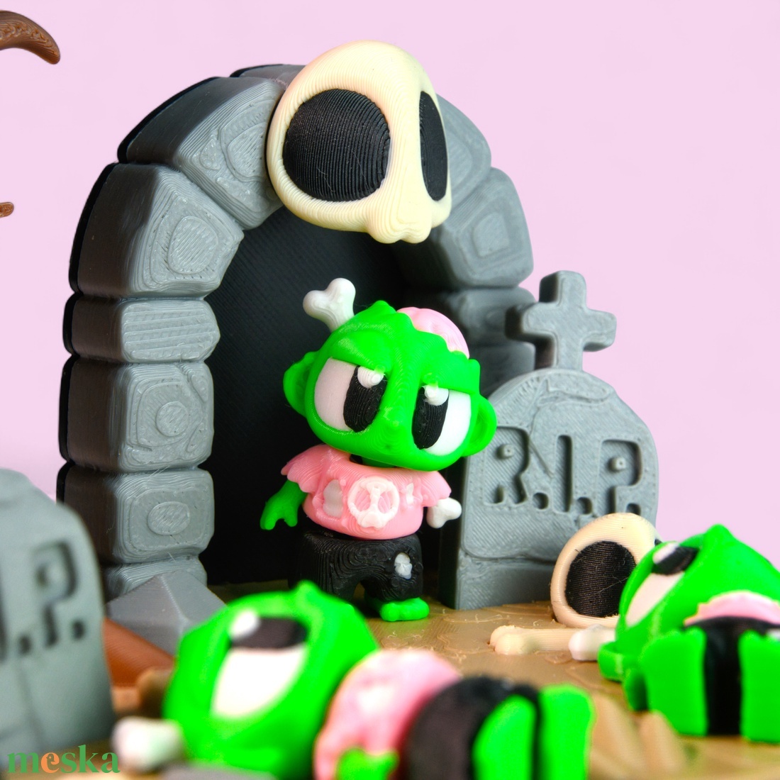 Zombi Srác és Kripta Jelenet - otthon & életmód - dekoráció - halloween - halloweeni figurák - Meska.hu