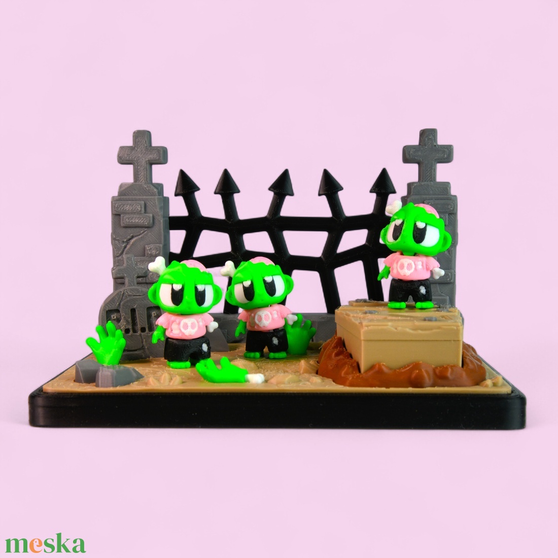 Zombi Srác és Temetői Jelenet - otthon & életmód - dekoráció - halloween - halloweeni figurák - Meska.hu