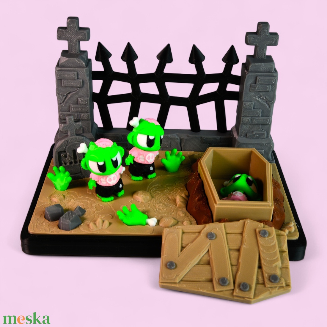 Zombi Srác és Temetői Jelenet - otthon & életmód - dekoráció - halloween - halloweeni figurák - Meska.hu