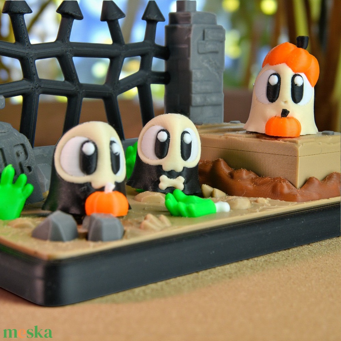 Szellem és Temetői Jelenet - otthon & életmód - dekoráció - halloween - halloweeni figurák - Meska.hu