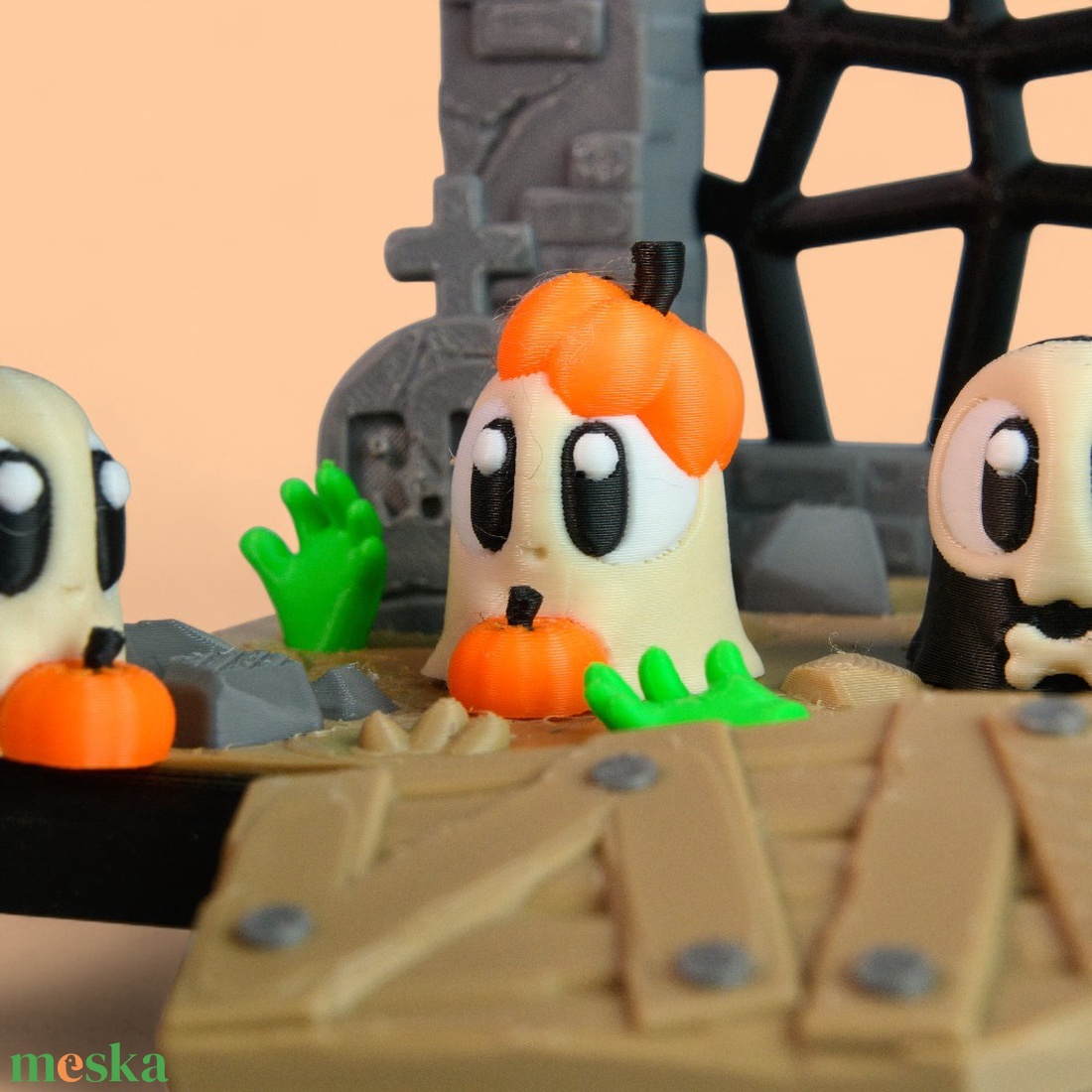 Szellem és Temetői Jelenet - otthon & életmód - dekoráció - halloween - halloweeni figurák - Meska.hu