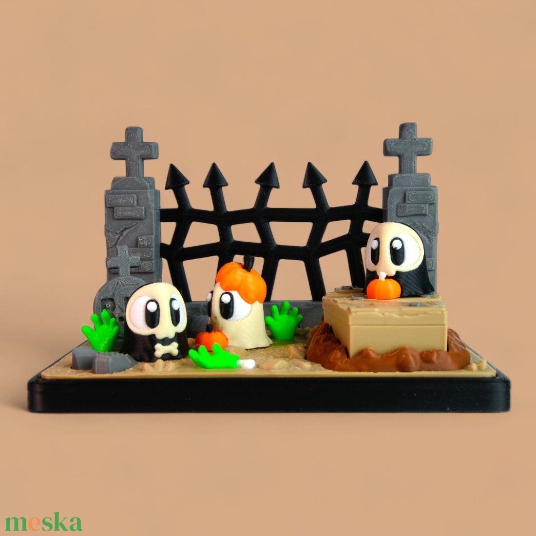 Szellem és Temetői Jelenet - otthon & életmód - dekoráció - halloween - halloweeni figurák - Meska.hu