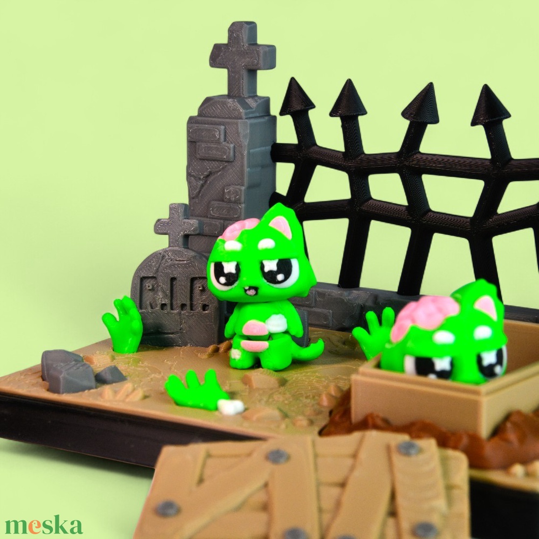 Zombicica és Temetői Jelenet - otthon & életmód - dekoráció - halloween - halloweeni figurák - Meska.hu