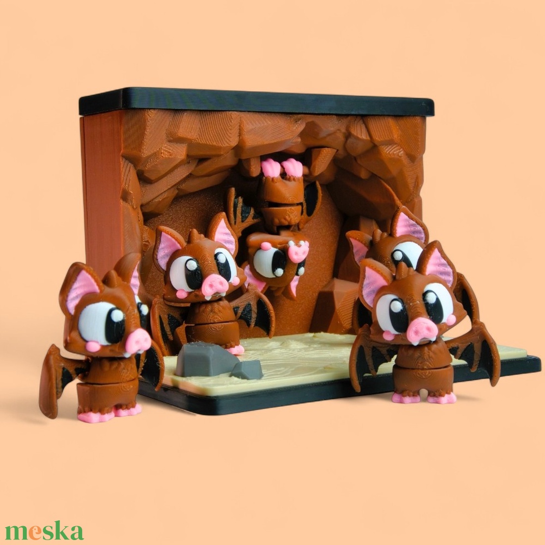 Denevér és Denevérbarlang Jelenet - otthon & életmód - dekoráció - halloween - halloweeni figurák - Meska.hu