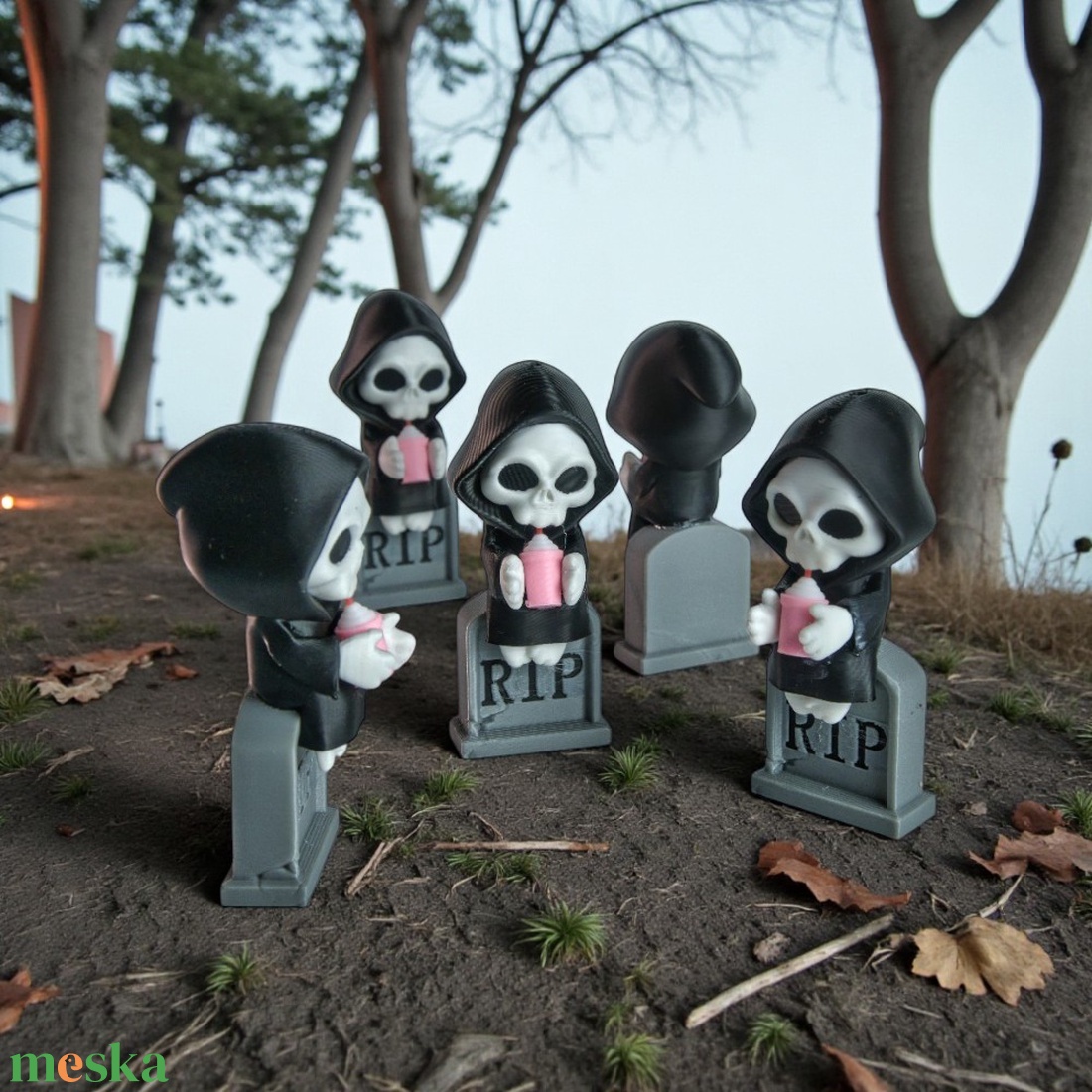Kaszás kávészünet - otthon & életmód - dekoráció - halloween - halloweeni figurák - Meska.hu