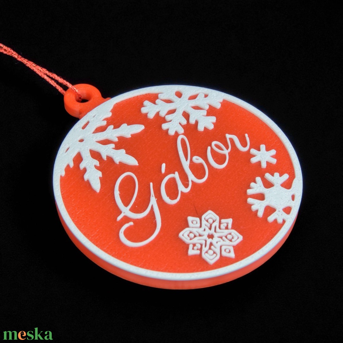 Auróra, névre szóló karácsonyfadísz - Stílus 2 - karácsony - karácsonyi lakásdekoráció - karácsonyfadíszek - Meska.hu