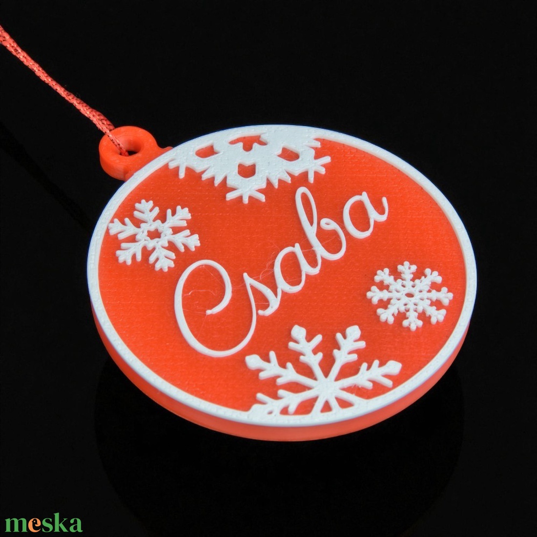 Auróra, névre szóló karácsonyfadísz - Stílus 4 - karácsony - karácsonyi lakásdekoráció - karácsonyfadíszek - Meska.hu