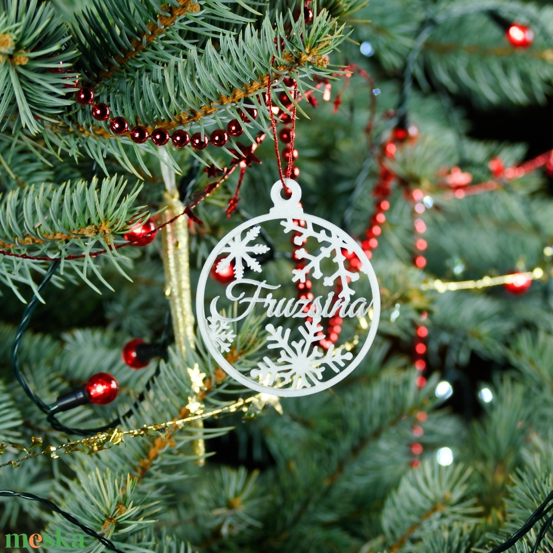 Nordic, névre szóló karácsonyfadísz - Stílus 3 - karácsony - karácsonyi lakásdekoráció - karácsonyfadíszek - Meska.hu
