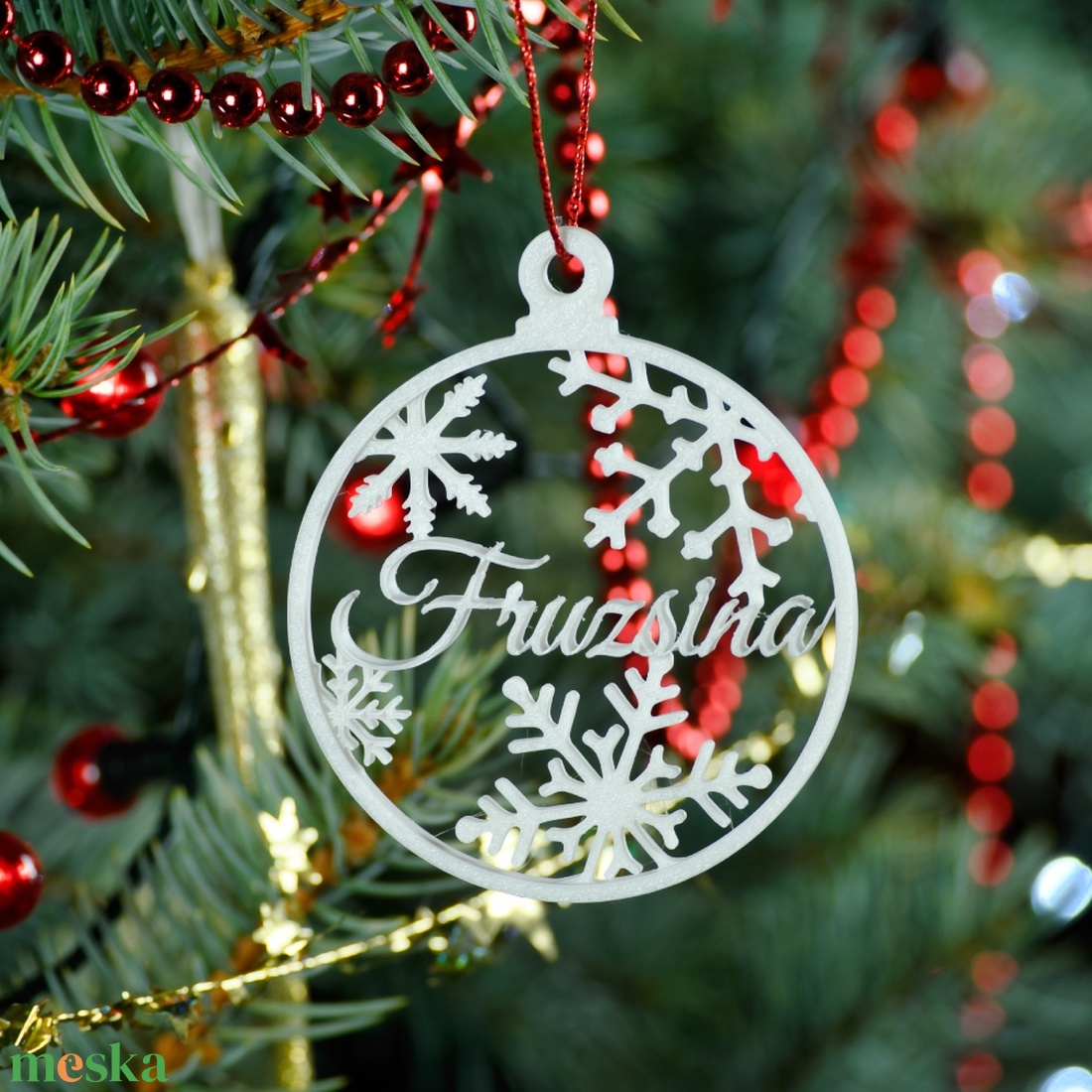 Nordic, névre szóló karácsonyfadísz - Stílus 3 - karácsony - karácsonyi lakásdekoráció - karácsonyfadíszek - Meska.hu