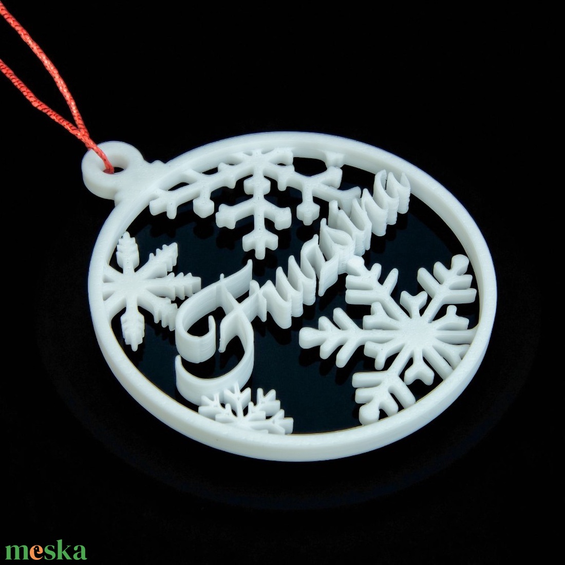 Nordic, névre szóló karácsonyfadísz - Stílus 3 - karácsony - karácsonyi lakásdekoráció - karácsonyfadíszek - Meska.hu