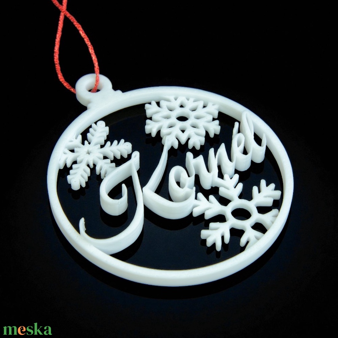 Nordic, névre szóló karácsonyfadísz - Stílus 4 - karácsony - karácsonyi lakásdekoráció - karácsonyfadíszek - Meska.hu