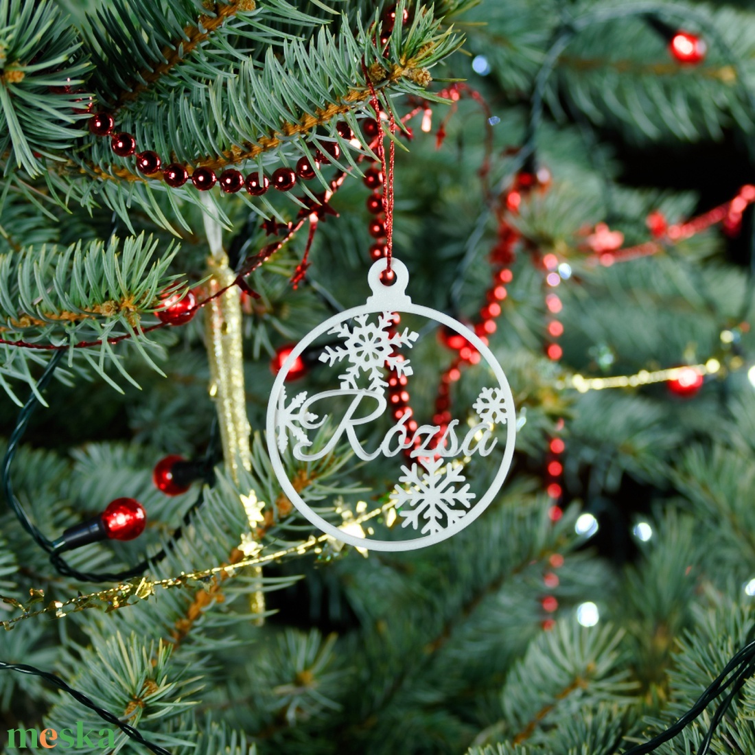 Nordic, névre szóló karácsonyfadísz - Stílus 5 - karácsony - karácsonyi lakásdekoráció - karácsonyfadíszek - Meska.hu