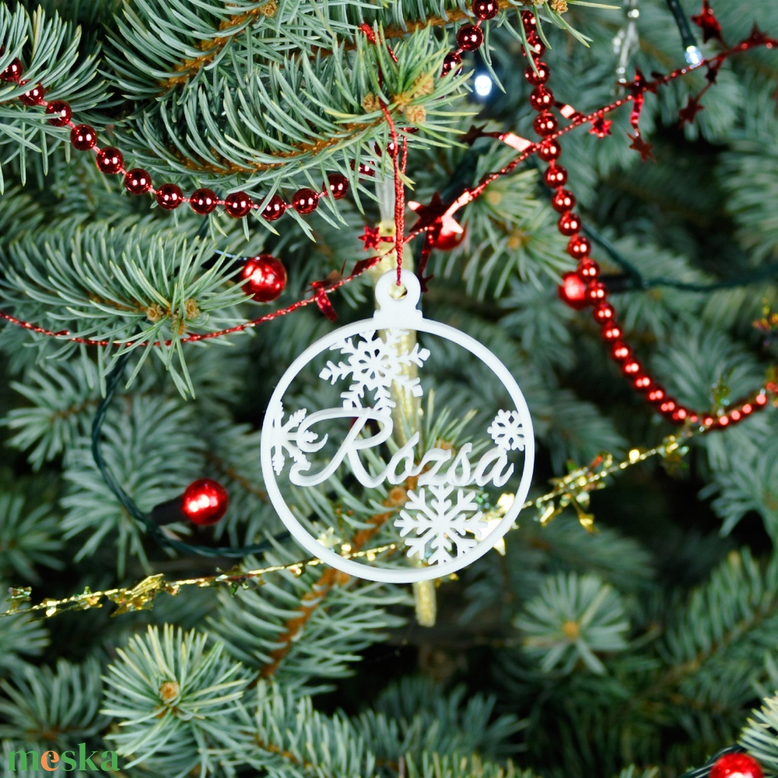 Nordic, névre szóló karácsonyfadísz - Stílus 5 - karácsony - karácsonyi lakásdekoráció - karácsonyfadíszek - Meska.hu