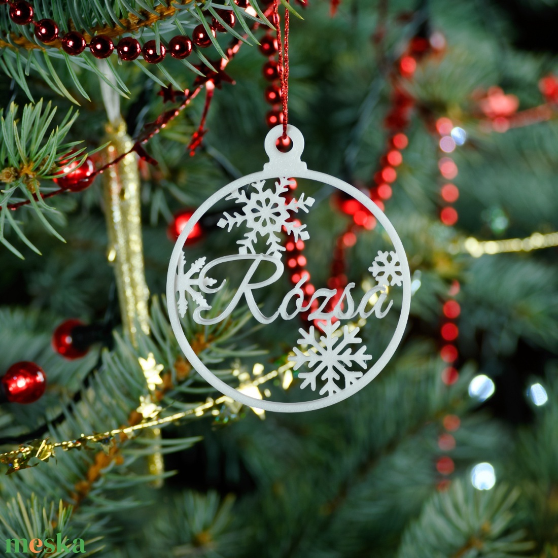 Nordic, névre szóló karácsonyfadísz - Stílus 5 - karácsony - karácsonyi lakásdekoráció - karácsonyfadíszek - Meska.hu