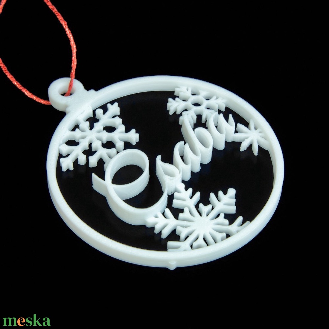 Nordic, névre szóló karácsonyfadísz - Stílus 6 - karácsony - karácsonyi lakásdekoráció - karácsonyfadíszek - Meska.hu