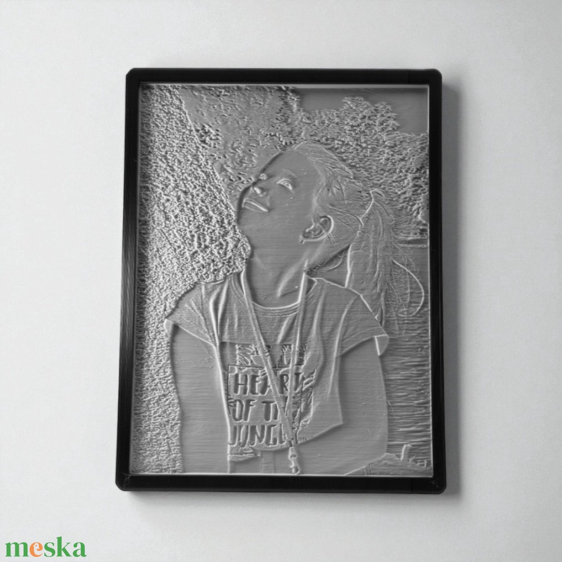 Emlékfény  Portré litofán kép kerettel (3:4) - otthon & életmód - lámpa - hangulatlámpa - Meska.hu