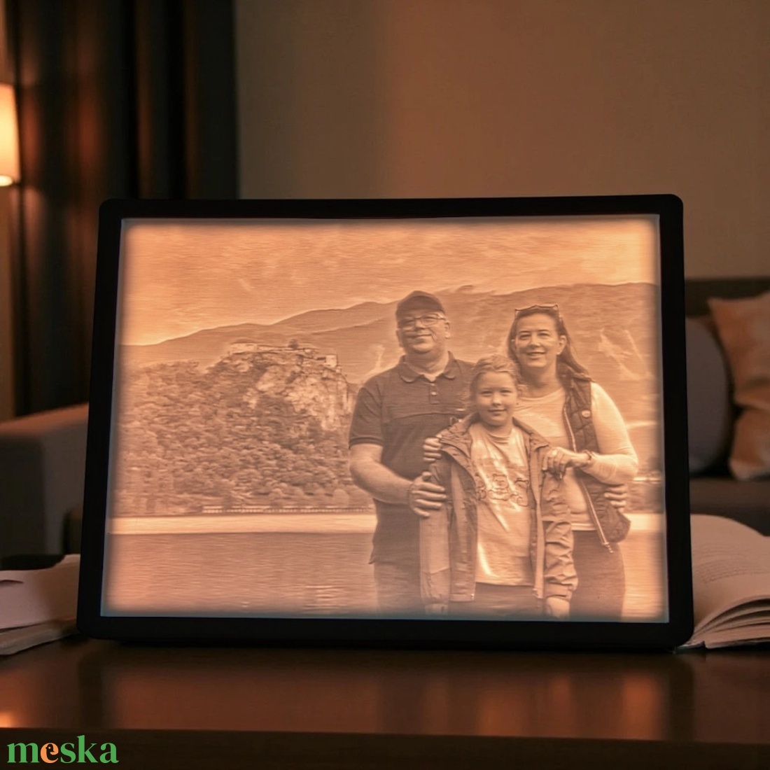 Emlékfény  Panoráma litofán kép kerettel (4:3) - otthon & életmód - lámpa - hangulatlámpa - Meska.hu