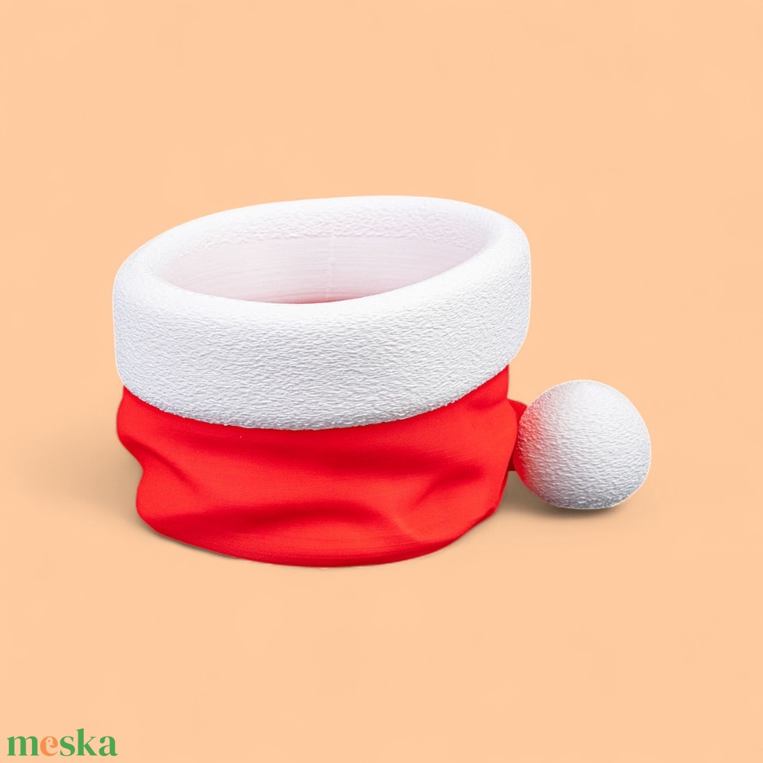 A mikulás sapkája - snacktál - karácsony - mikulás - mikulás beltéri dekoráció - Meska.hu