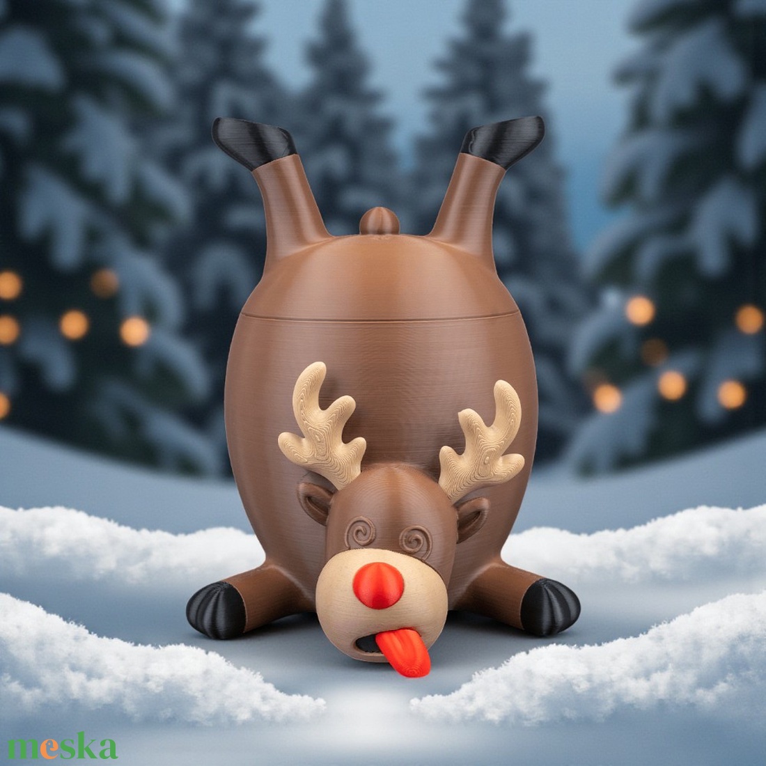 Torkos Rudolf sütitartó - karácsony - mikulás - mikulás beltéri dekoráció - Meska.hu