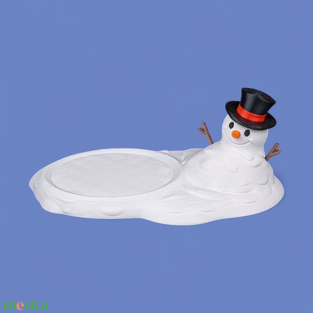 Olvadó hóember poháralátét - karácsony - mikulás - mikulás beltéri dekoráció - Meska.hu