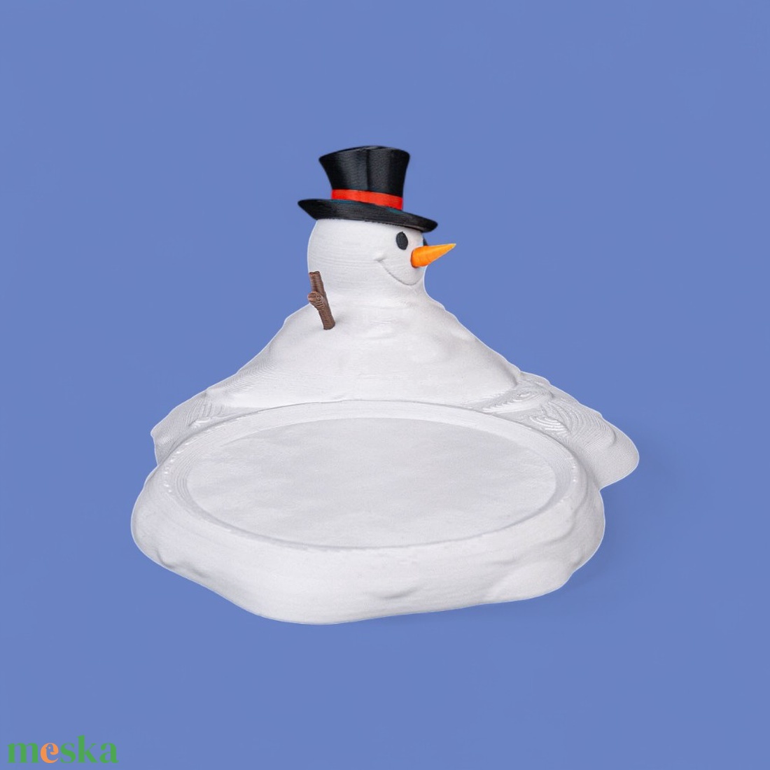 Olvadó hóember poháralátét - karácsony - mikulás - mikulás beltéri dekoráció - Meska.hu