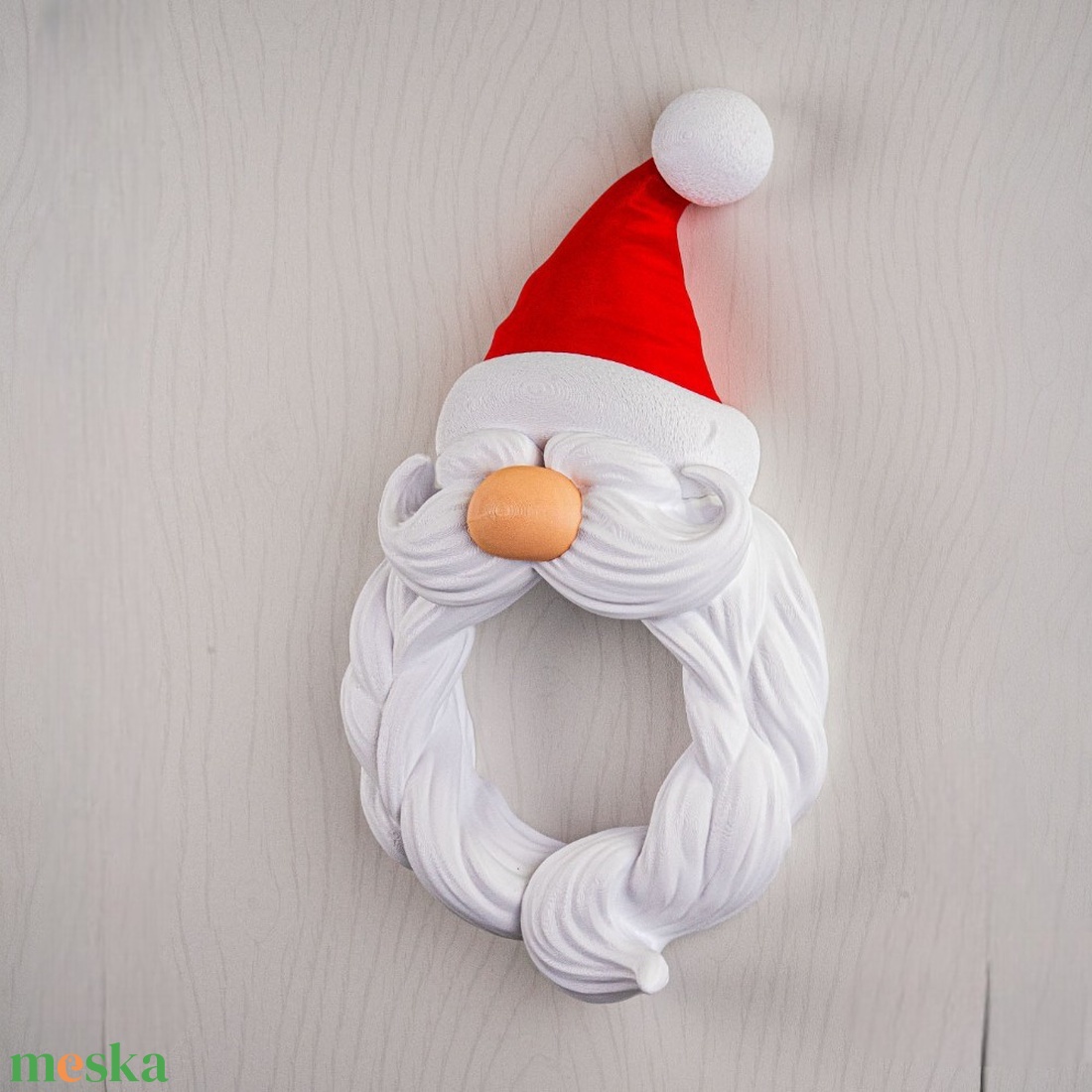 Mikulás ajtódísz - karácsony - mikulás - mikulás beltéri dekoráció - Meska.hu